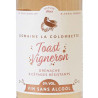 Etiquette Toast Vigneron - Vin rosé effervescent sans alcool