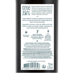 Contre-étiquette Côte Z&ro rouge