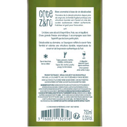 Contre-étiquette Côte Zéro blanc