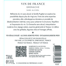 Contre-étiquette Colombette Zéro-Born To Be Free Rosé sans alcool