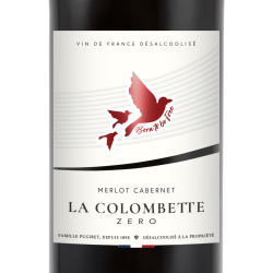 Etiquette Colombette Zéro - Born To Be Free rouge sans alcool
