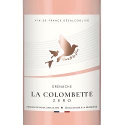 Etiquette Colombette Zéro - Born To Be Free rosé sans alcool