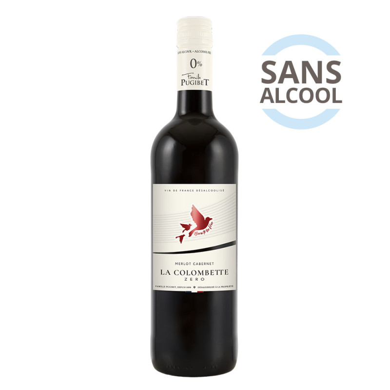 Bouteille Colombette Zéro - Born To Be Free Rouge sans alcool