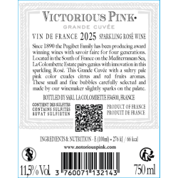 Contre-étiquette Victorious Pink